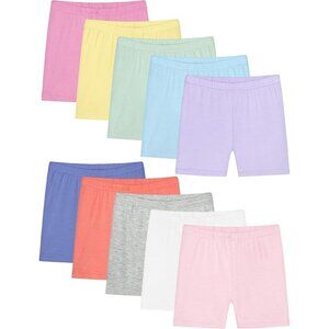 Resinta 10 Pack Girls Bike Cartwheel Under Dress Dance Shorts Girls 8-10 Yrs NWT